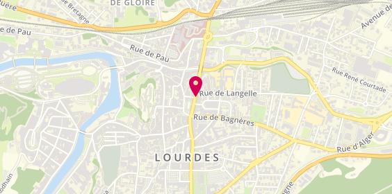 Plan de Parfumerie Institut de Beauté Callibelle, 1 Rue Saint-Pierre, 65100 Lourdes