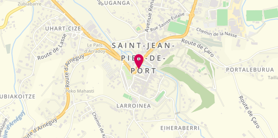 Plan de Parfumerie Biurrarena, 3 place Floquet, 64220 Saint-Jean-Pied-de-Port
