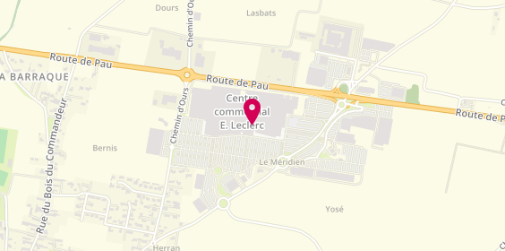 Plan de Nocibé, Centre Commercial Leclerc Meridien
Route de Pau, 65420 Ibos