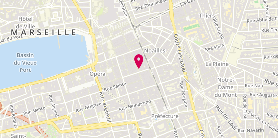 Plan de Centre de Beaute Yves Rocher, 39 Rue Saint-Ferréol, 13001 Marseille