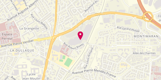 Plan de Yves Rocher, Rue Robert Rivetti Centre Commercial Auchan Cellule 302 A 309, 34500 Béziers