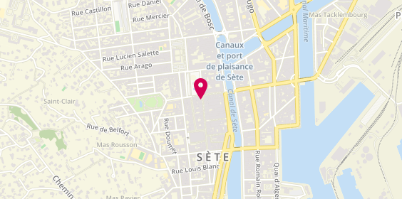 Plan de Centre de Beaute Yves Rocher, 41 Rue Gambetta, 34200 Sète