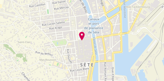 Plan de Centre Y Rocher, 41 Rue Gambetta, 34200 Sète