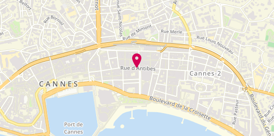 Plan de L'Occitane, 54 Rue d'Antibes, 06400 Cannes