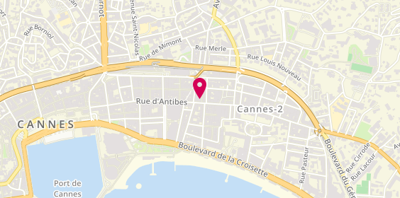 Plan de Nocibé, 75 Rue d'Antibes, 06400 Cannes