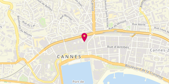 Plan de Centre de Beaute Yves Rocher, 6 Rue Meynadier, 06400 Cannes
