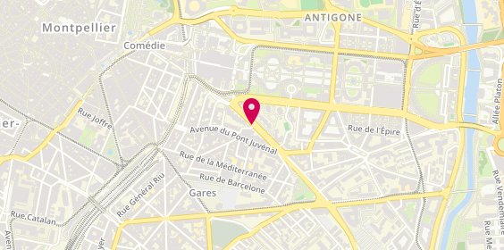Plan de HOUVENAGEL Luce, Résidence le Montcalm 140 Avenue Etats du Languedoc, 34000 Montpellier