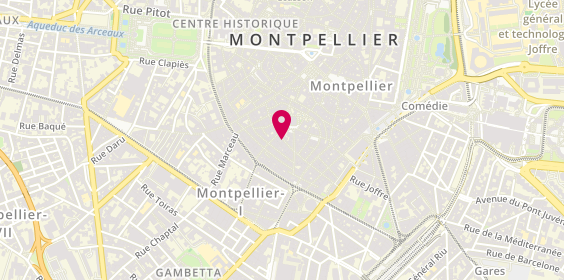 Plan de Qu'Importe le Flacon, 8 Rue du Petit Saint Jean, 34000 Montpellier