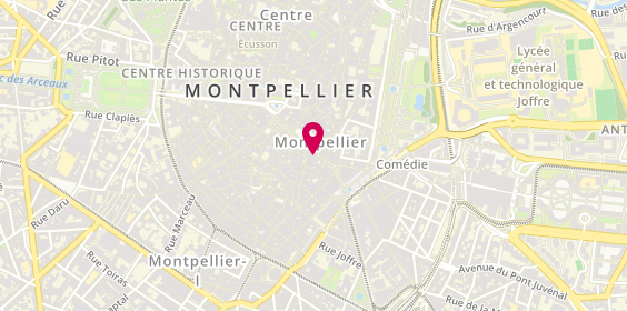 Plan de Centre de Beaute Yves Rocher, 18 Rue de la Loge, 34000 Montpellier