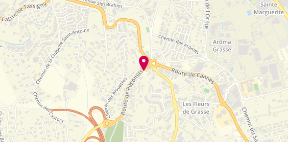 Plan de Parfumerie Galimard, 5 Route de Pégomas, 06130 Grasse