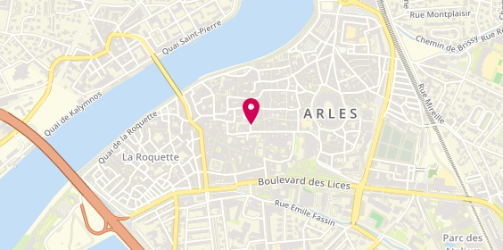 Plan de La Parfumerie Arlésienne, 5 Rue du Palais, 13200 Arles