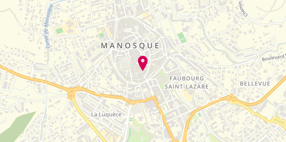 Plan de Oïa Beauté Manosque, 14 Rue Grande, 04100 Manosque