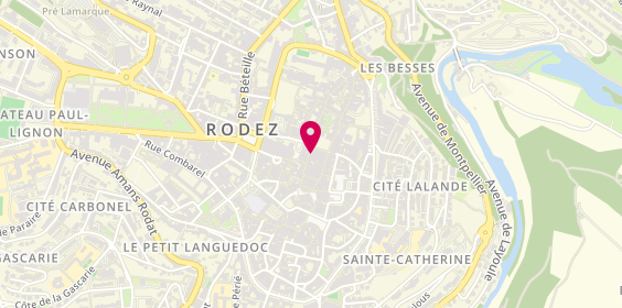 Plan de Centre de Beaute Yves Rocher, 20 Rue du Touat, 12000 Rodez