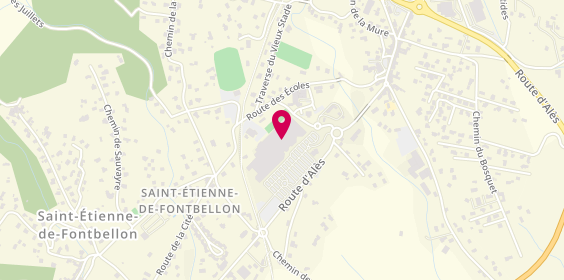 Plan de Passion Beauté, Route des Champs Centre Commercial E.leclerc, 07200 Saint-Étienne-de-Fontbellon