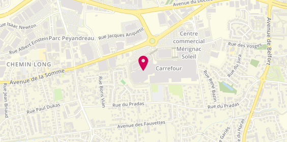 Plan de Sephora, 17 avenue de la Somme, 33700 Mérignac