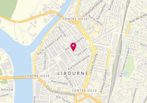 Plan de Yves Rocher, 46 Rue Gambetta, 33500 Libourne