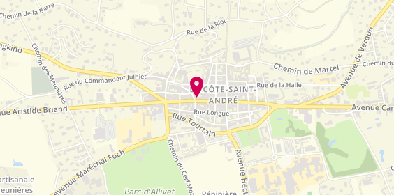 Plan de Yves Rocher, Et de la Rue Saint Andre N.24 Angle de La
32 Rue de la République, 38260 La Côte-Saint-André