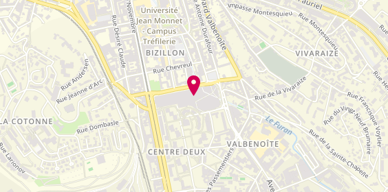 Plan de Séphora, 1A-7, Centre Commercial Centre Ii
Rue des Docteurs Charcot 1St Floor, 42100 Saint-Étienne