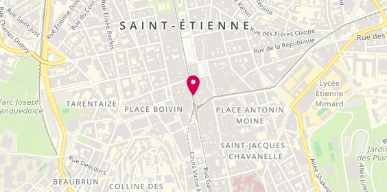 Plan de Centre de Beaute Yves Rocher, 17 Rue Général Foy, 42000 Saint-Étienne
