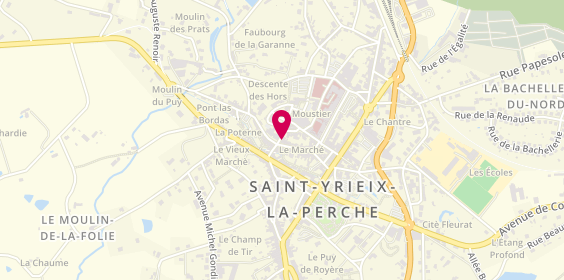 Plan de Yves Rocher, 4 Place du Marche, 87500 Saint-Yrieix-la-Perche