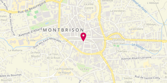 Plan de Marionnaud - Parfumerie & Institut, 4 Rue Notre Dame, 42600 Montbrison