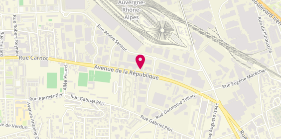 Plan de Mélina Center, 45 avenue de la République, 69200 Vénissieux