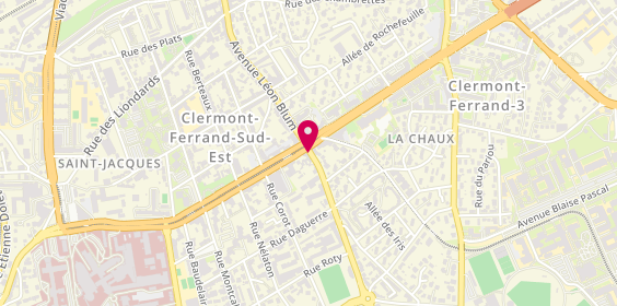 Plan de Hajem Mongi, 144 Avenue Léon Blum, 63000 Clermont-Ferrand