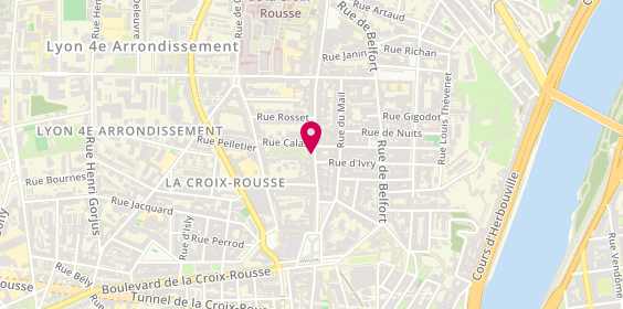 Plan de Yves Rocher, 23 grande Rue de la Croix-Rousse, 69004 Lyon