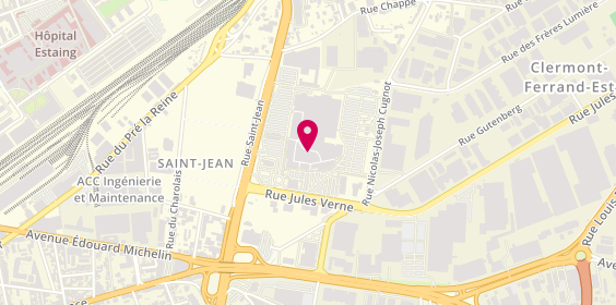 Plan de Centre de Beaute Yves Rocher, Boulevard Saint-Jean, 63100 Clermont-Ferrand