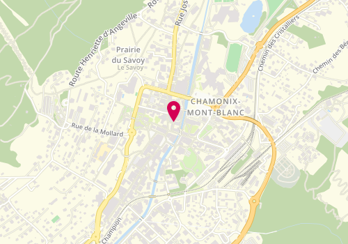 Plan de Parfumerie du Mont Blanc, 30 - 36 Rue des Moulins, 74400 Chamonix-Mont-Blanc