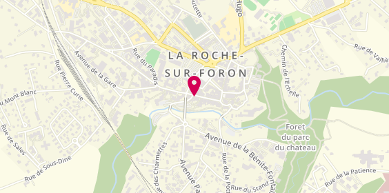 Plan de Eva Onglerie, 32 Rue Perrine, 74800 La Roche-sur-Foron