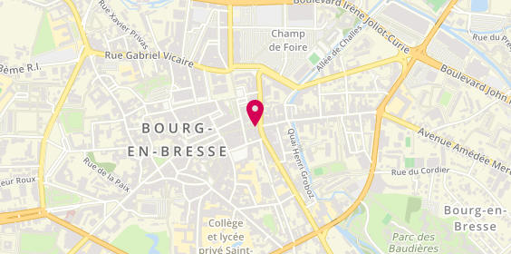 Plan de Yves Rocher, 40 Rue Maréchal Foch, 01000 Bourg-en-Bresse