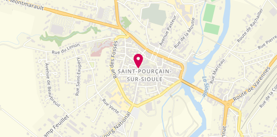Plan de Yves Rocher, 12, 14 Rue Alsace Lorraine, 03500 Saint-Pourçain-sur-Sioule