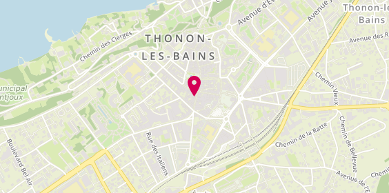 Plan de Centre de Beaute Yves Rocher, 16 Grande Rue, 74200 Thonon-les-Bains