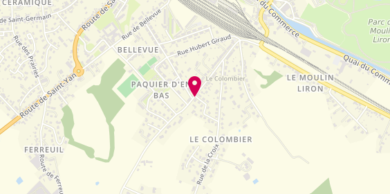 Plan de Yves Rocher, 2 Place Guignault, 71600 Paray-le-Monial