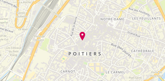 Plan de Centre de beauté Yves Rocher, 54 Rue Gambetta, 86000 Poitiers