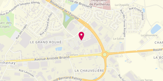 Plan de Yves Rocher, 58 Rue Léonard de Vinci Centre Commercial Leclerc, 79200 Parthenay