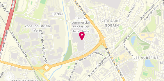 Plan de Nocibé, Centre Commercial Geant Casino la Thalie
Rue des Poilus d'Orient, 71100 Chalon-sur-Saône