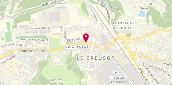 Plan de Centre de Beaute Yves Rocher, 27 Rue du Maréchal Leclerc, 71200 Le Creusot