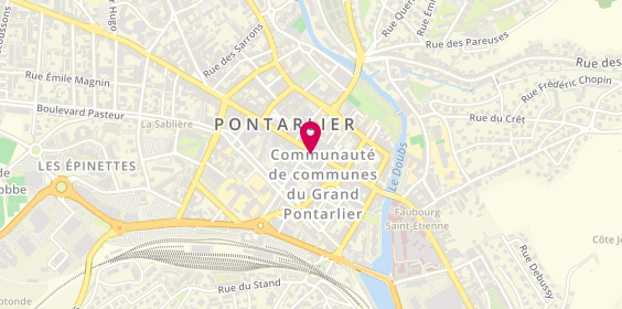 Plan de Parfumerie Anne Charlotte, 45 Rue de la République, 25300 Pontarlier