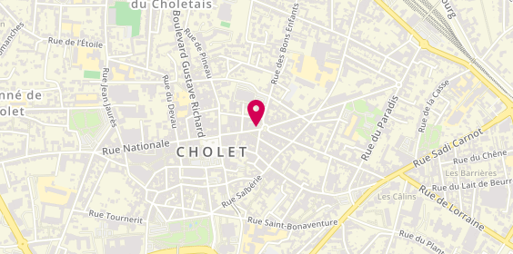 Plan de Yves Rocher, 84 Rue Nationale, 49300 Cholet