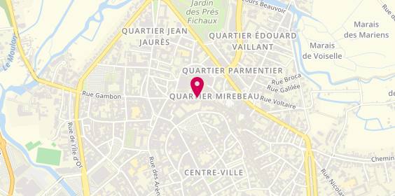Plan de April, Rue Mirebeau, 18000 Bourges