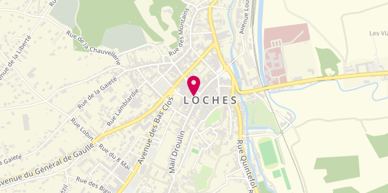 Plan de Yves Rocher, 10 place du Marché au Blé, 37600 Loches