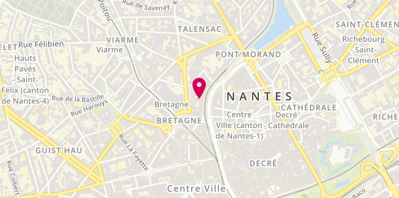 Plan de Centre du Cheveu Joceli/Jocelinails/Calgel, 4 Allée des Tanneurs, 44000 Nantes