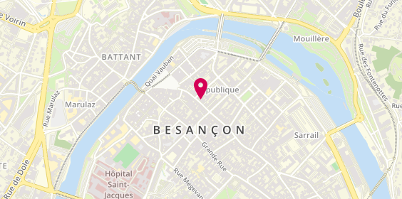 Plan de Sephora Besancon, 15/17 Rue des Granges, 25000 Besançon