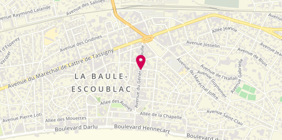 Plan de Yves Rocher, 102 avenue du Général de Gaulle, 44500 La Baule-Escoublac