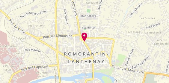Plan de Marionnaud, 89 Rue Georges Clemenceau, 41200 Romorantin-Lanthenay