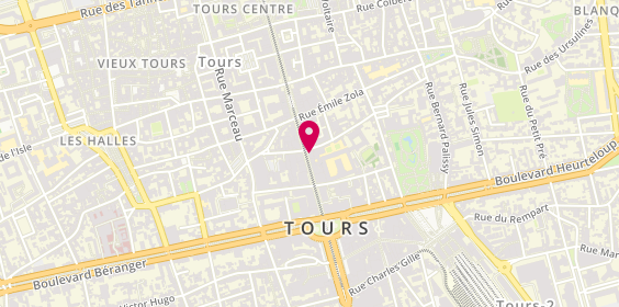 Plan de Centre de Beaute Yves Rocher, 76 Rue Nationale, 37000 Tours