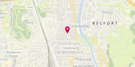Plan de Centre de Beaute Yves Rocher, 21 Faubourg de France, 90000 Belfort