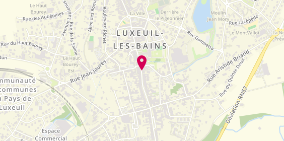 Plan de Institut de Beauté Essentiel, 8 Rue Jules Jeanneney, 70300 Luxeuil-les-Bains